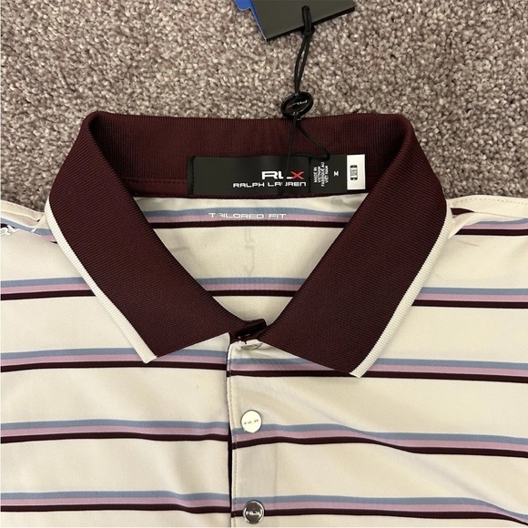 RLX Ralph Lauren Women's Tailored Fit Sleeveless Top Striped Size M - NWT $110 - Picture 4 of 16